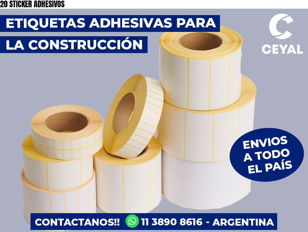 20 STICKER ADHESIVOS
