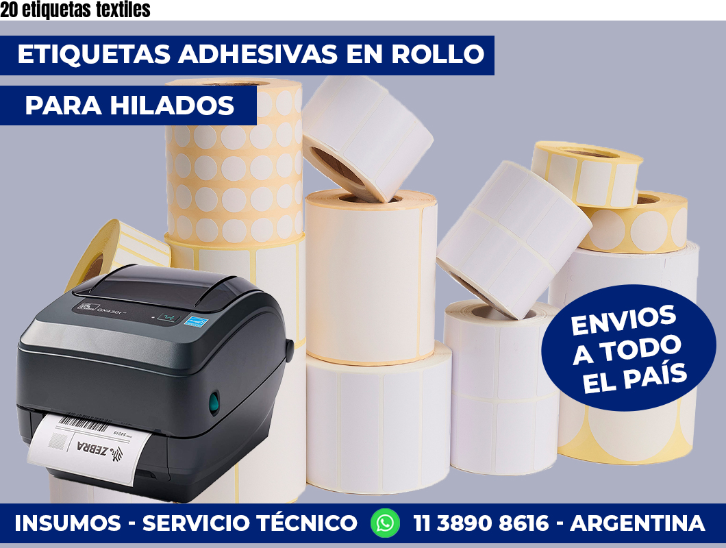 20 etiquetas textiles
