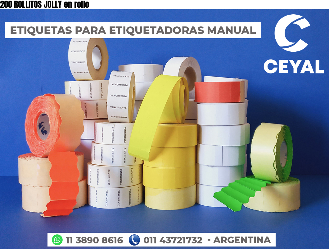 200 ROLLITOS JOLLY en rollo