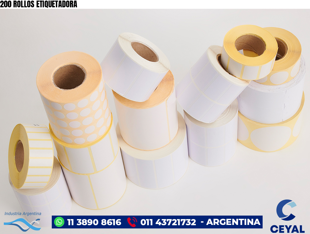 200 ROLLOS ETIQUETADORA