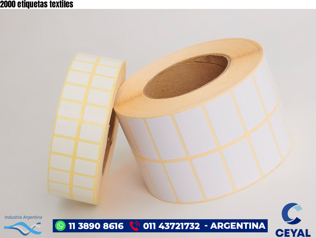2000 etiquetas textiles