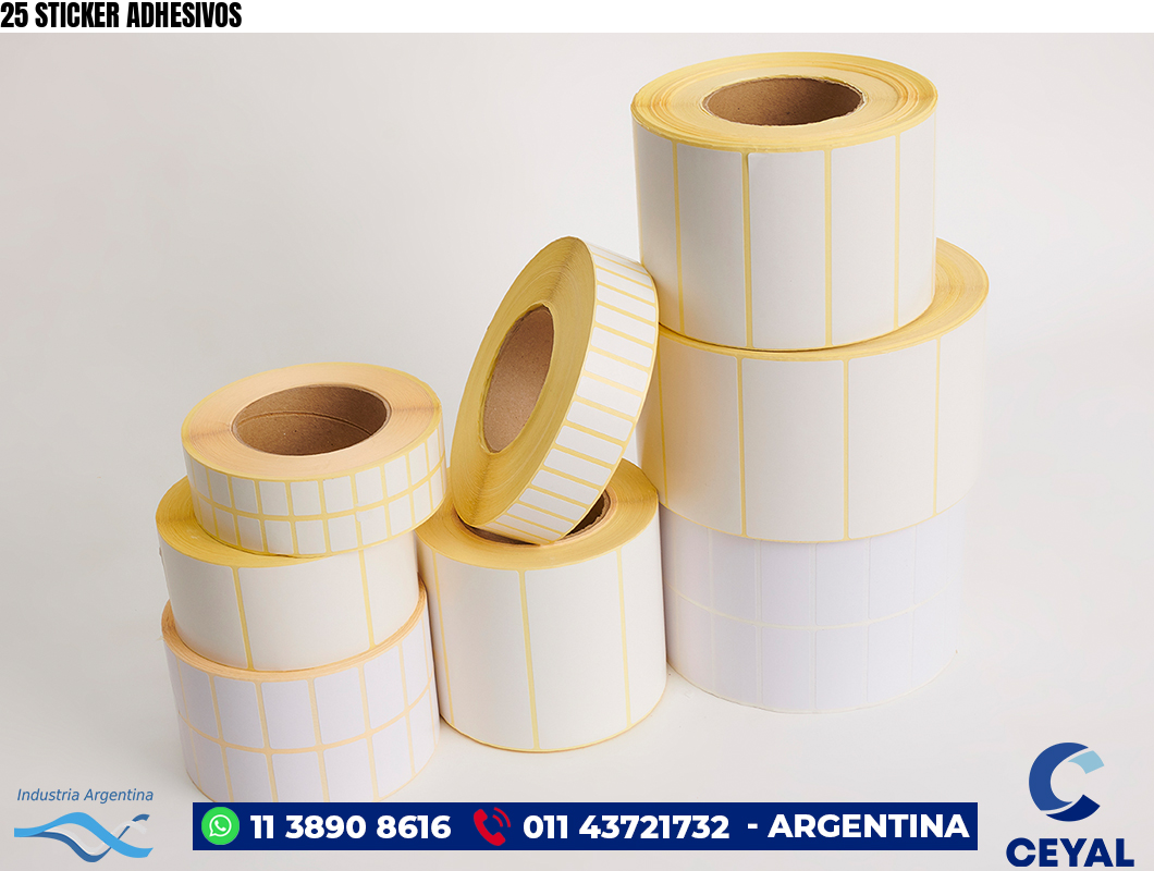 25 STICKER ADHESIVOS