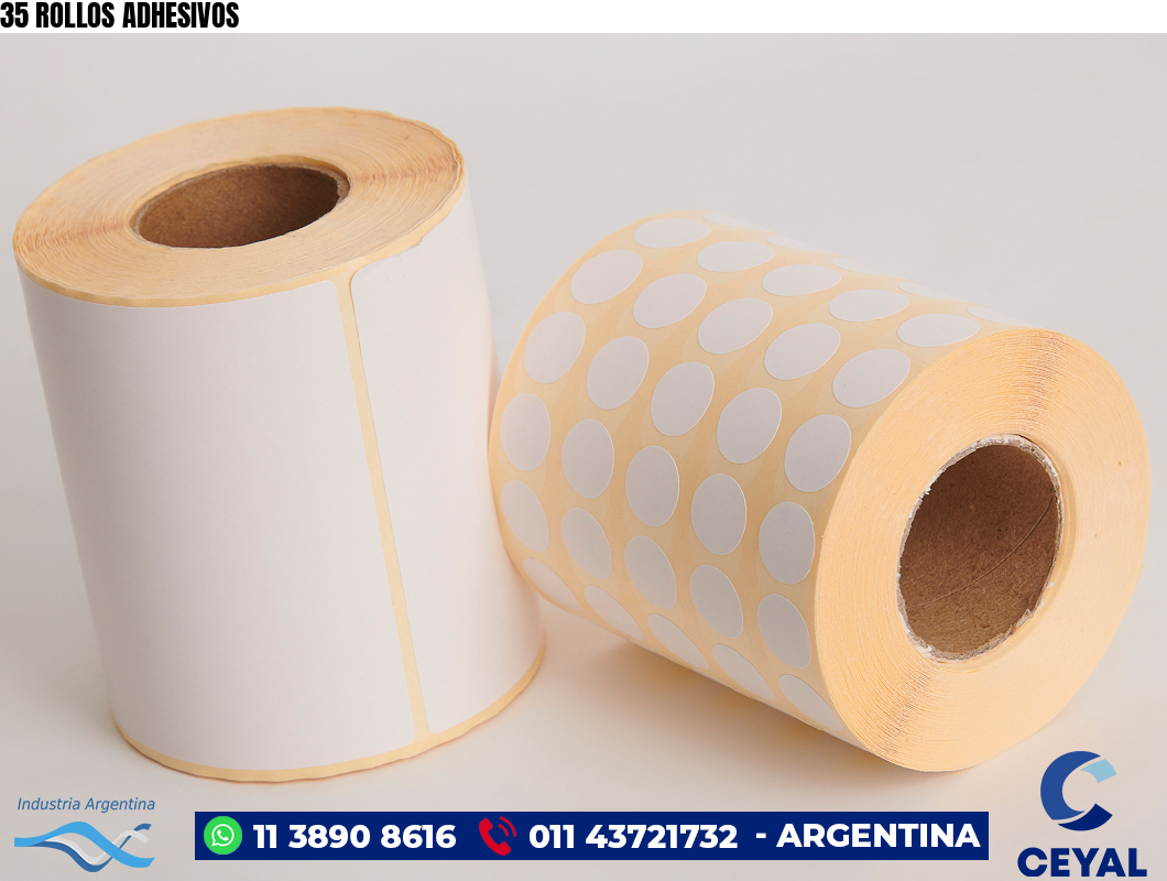 35 ROLLOS ADHESIVOS
