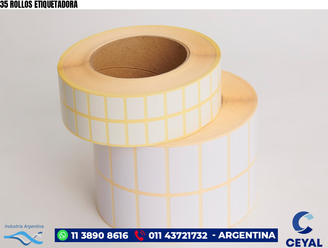 35 ROLLOS ETIQUETADORA