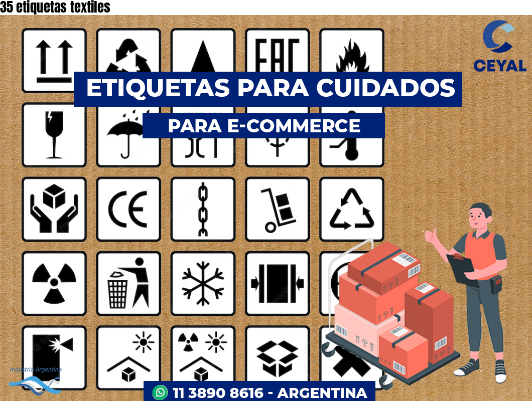35 etiquetas textiles