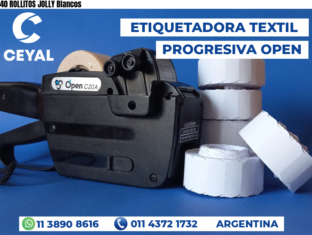 40 ROLLITOS JOLLY Blancos