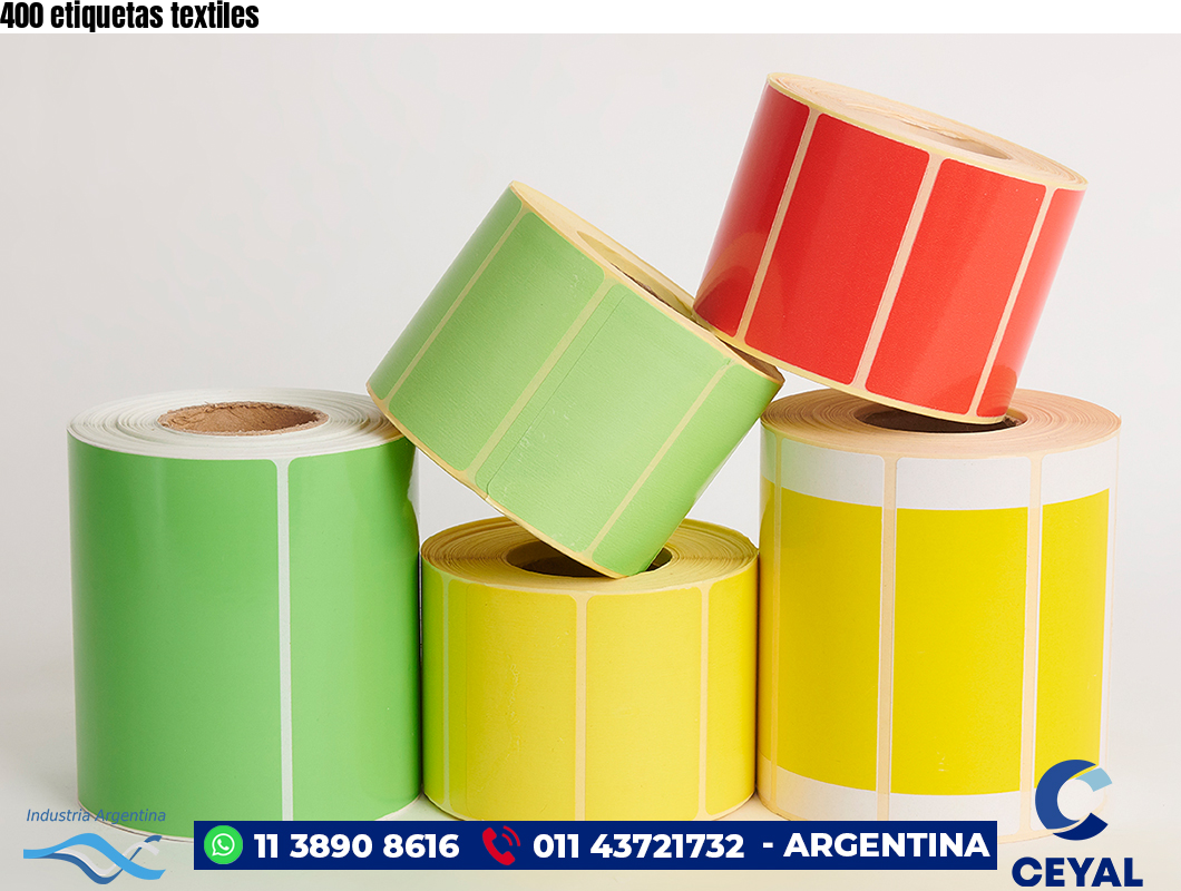 400 etiquetas textiles