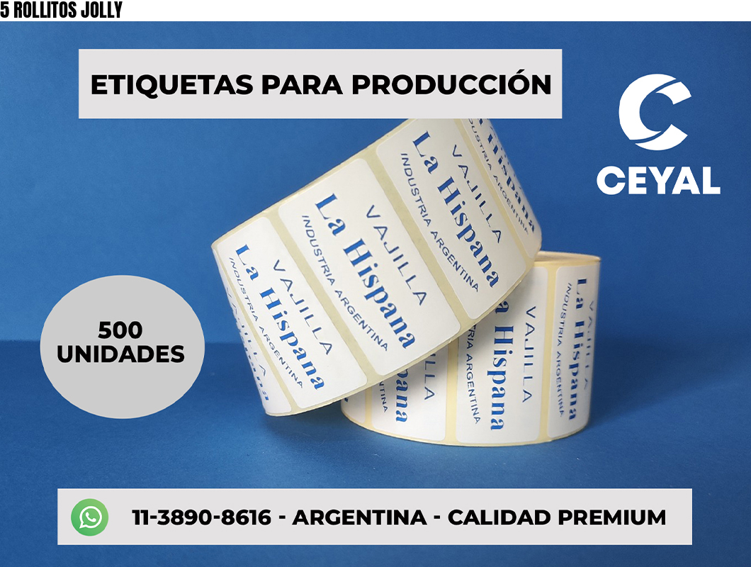 5 ROLLITOS JOLLY