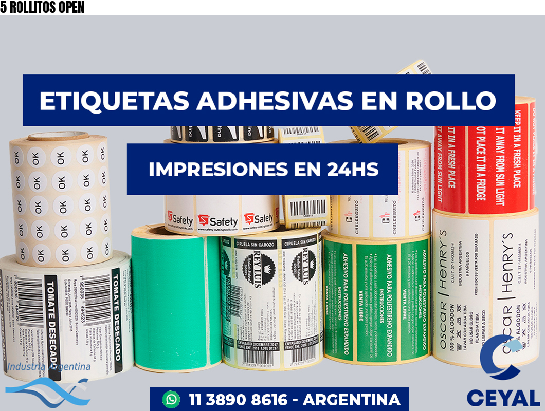 5 ROLLITOS OPEN