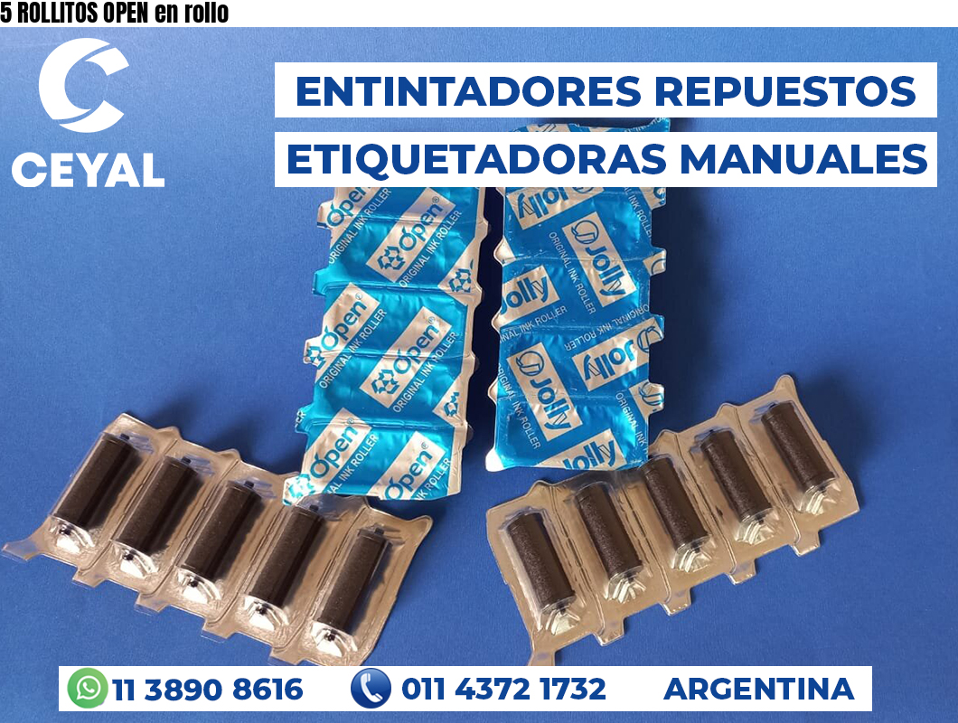 5 ROLLITOS OPEN en rollo
