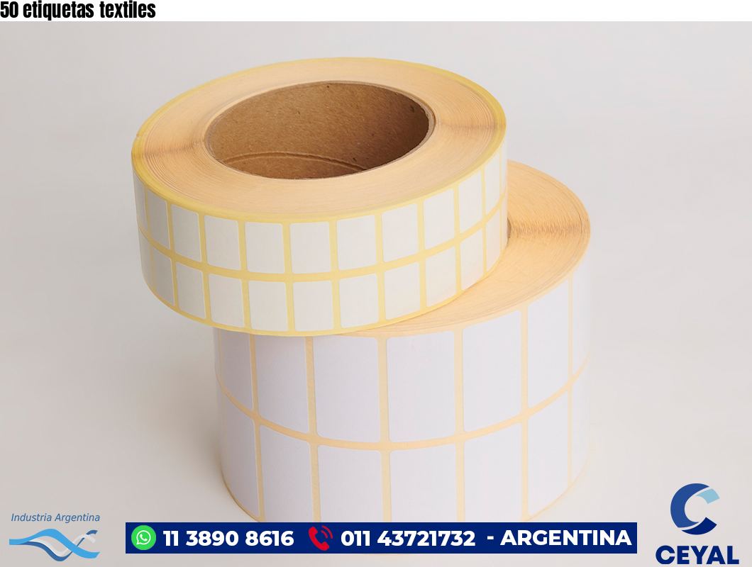50 etiquetas textiles