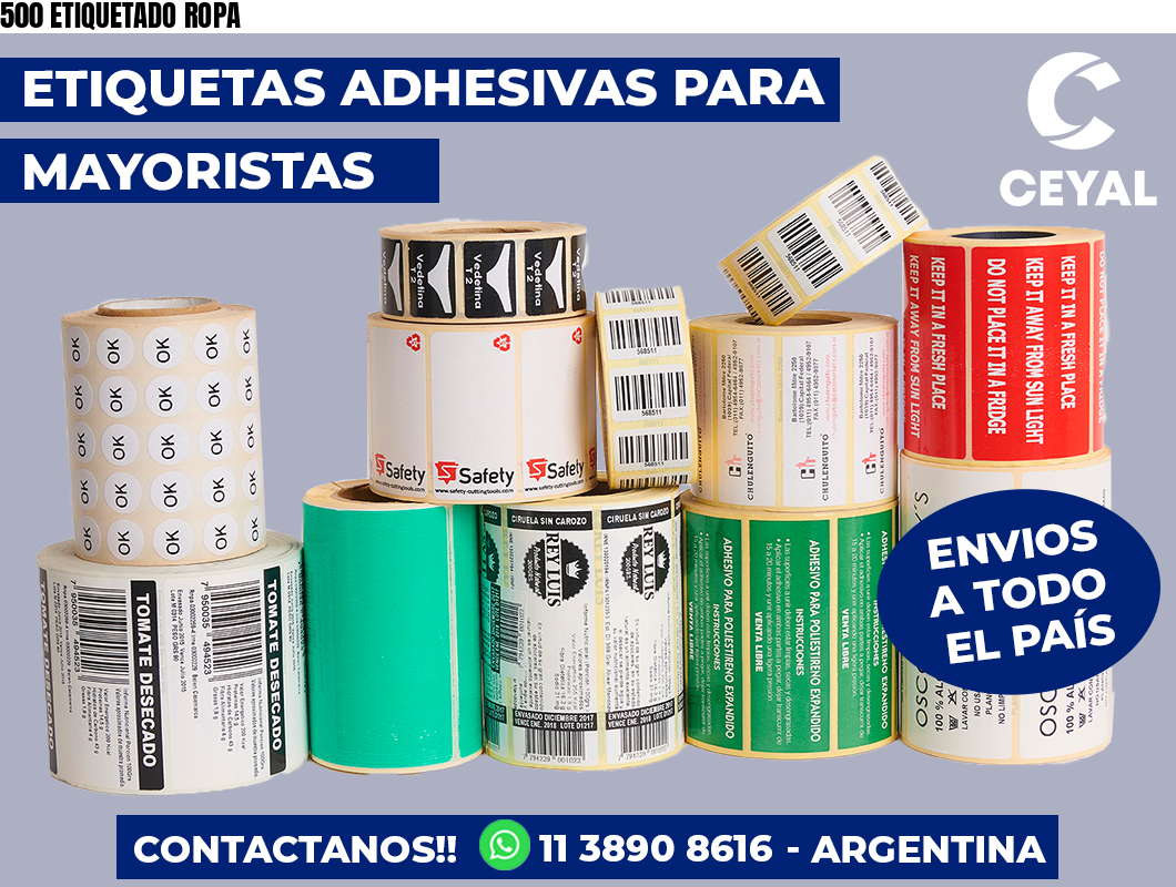 500 ETIQUETADO ROPA