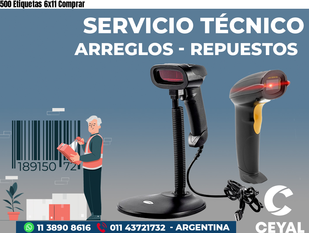 500 Etiquetas 6x11 Comprar