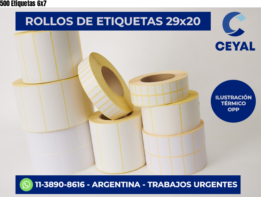 500 Etiquetas 6×7