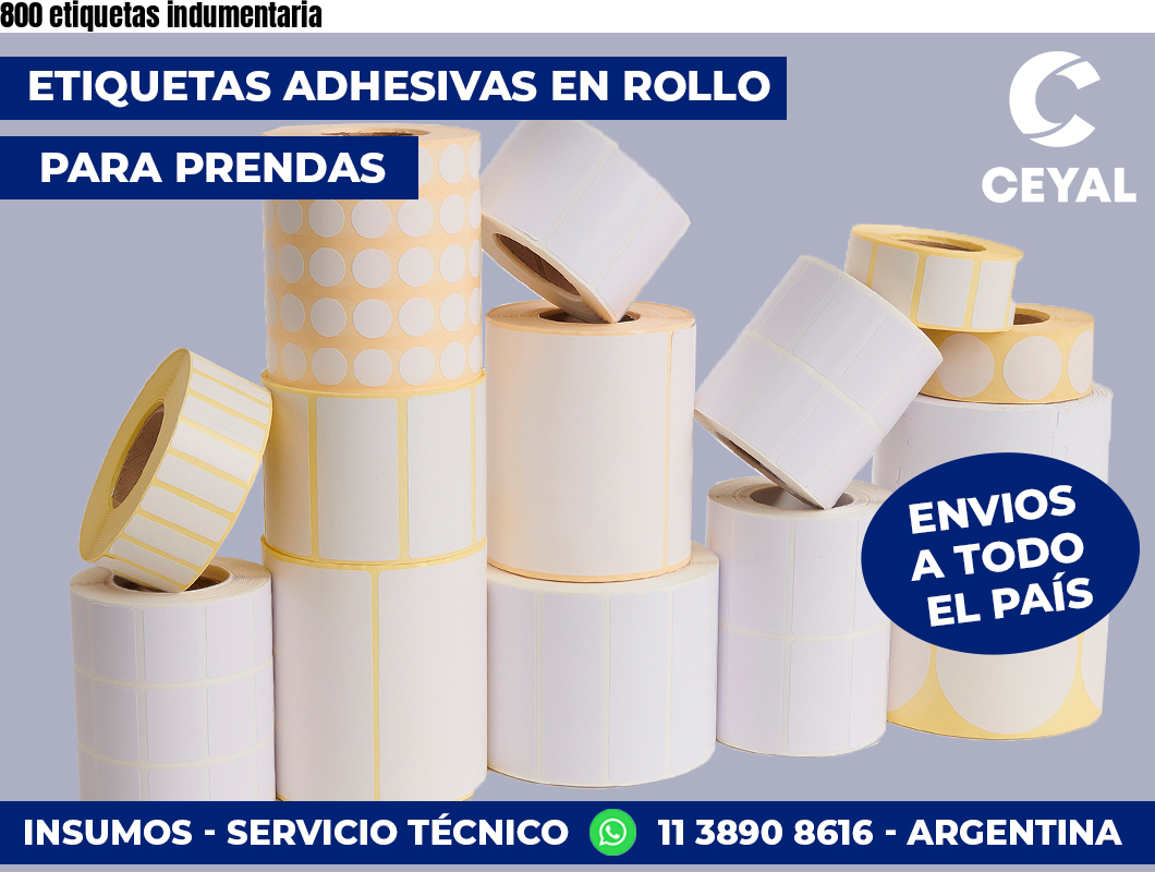 800 etiquetas indumentaria