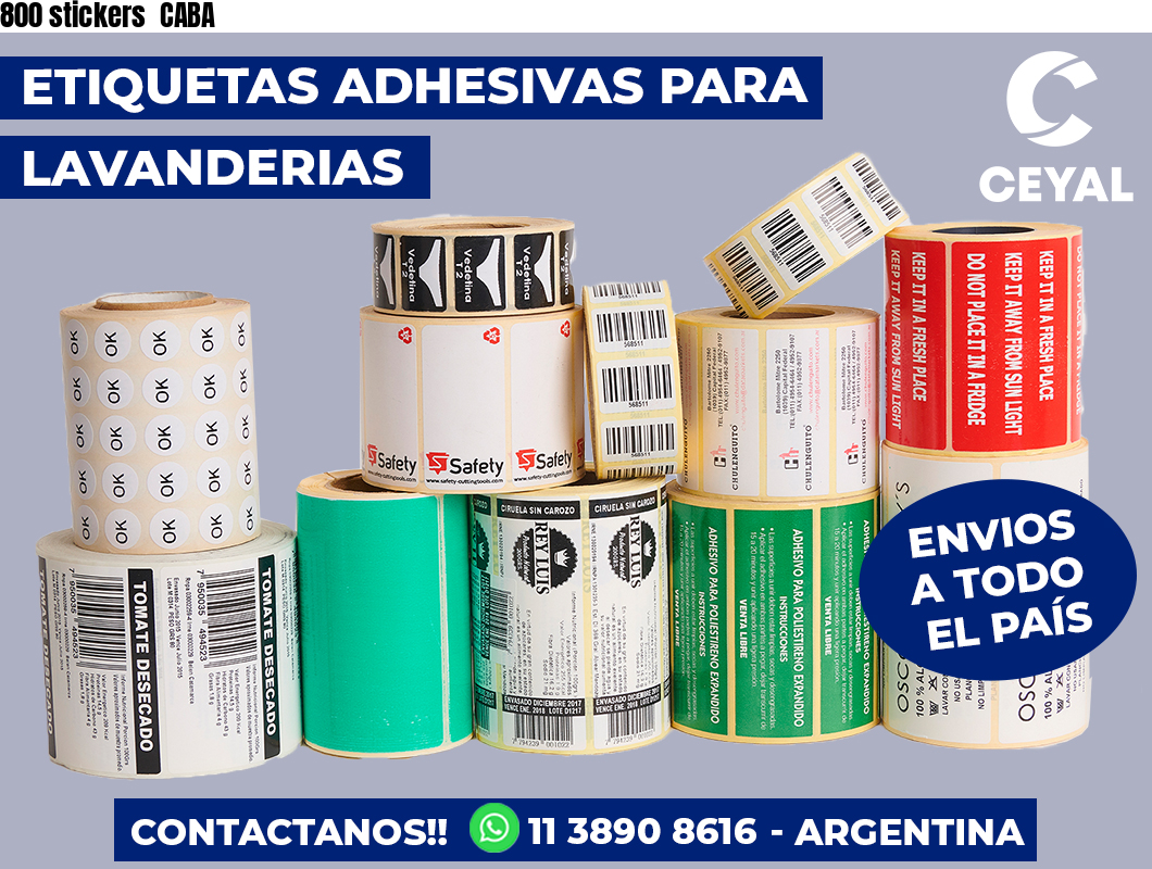 800 stickers CABA