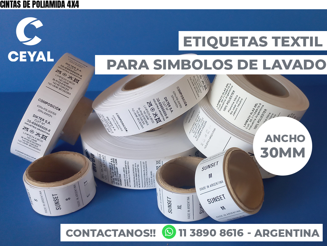 CINTAS DE POLIAMIDA 4X4