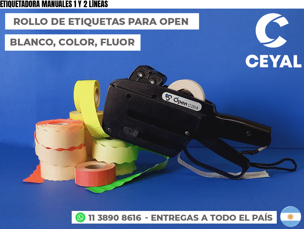 ETIQUETADORA MANUALES 1 Y 2 LÍNEAS