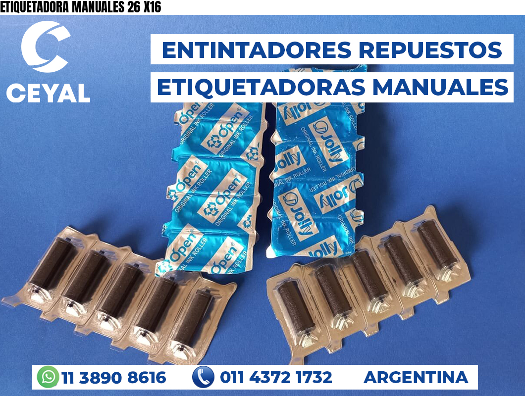 ETIQUETADORA MANUALES 26 X16