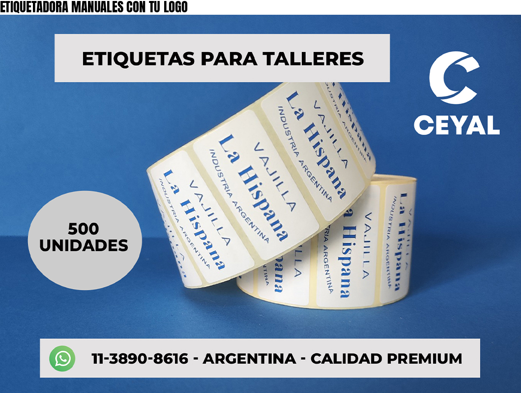 ETIQUETADORA MANUALES CON TU LOGO