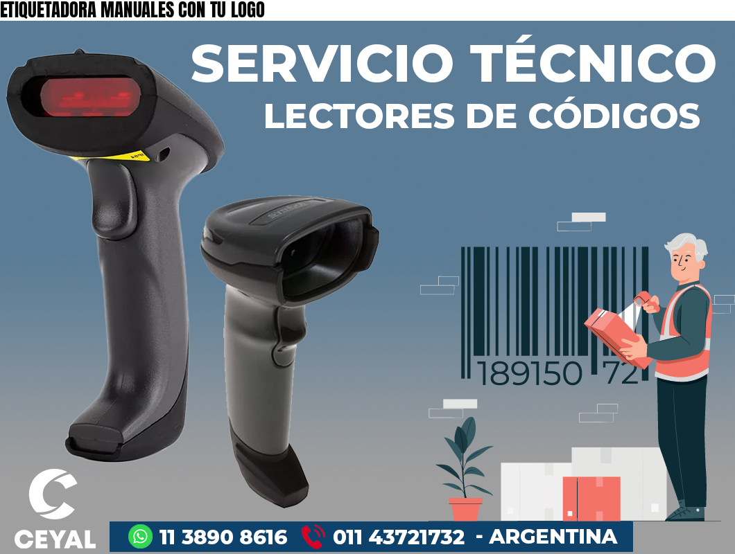 ETIQUETADORA MANUALES CON TU LOGO