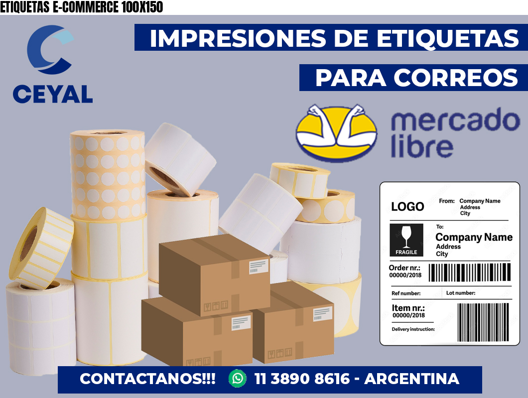 ETIQUETAS E-COMMERCE 100X150
