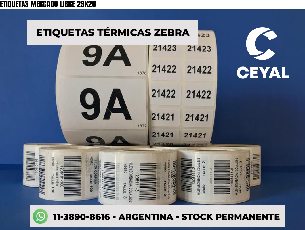 ETIQUETAS MERCADO LIBRE 29X20