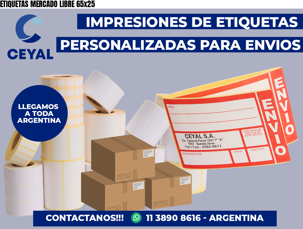ETIQUETAS MERCADO LIBRE 65×25