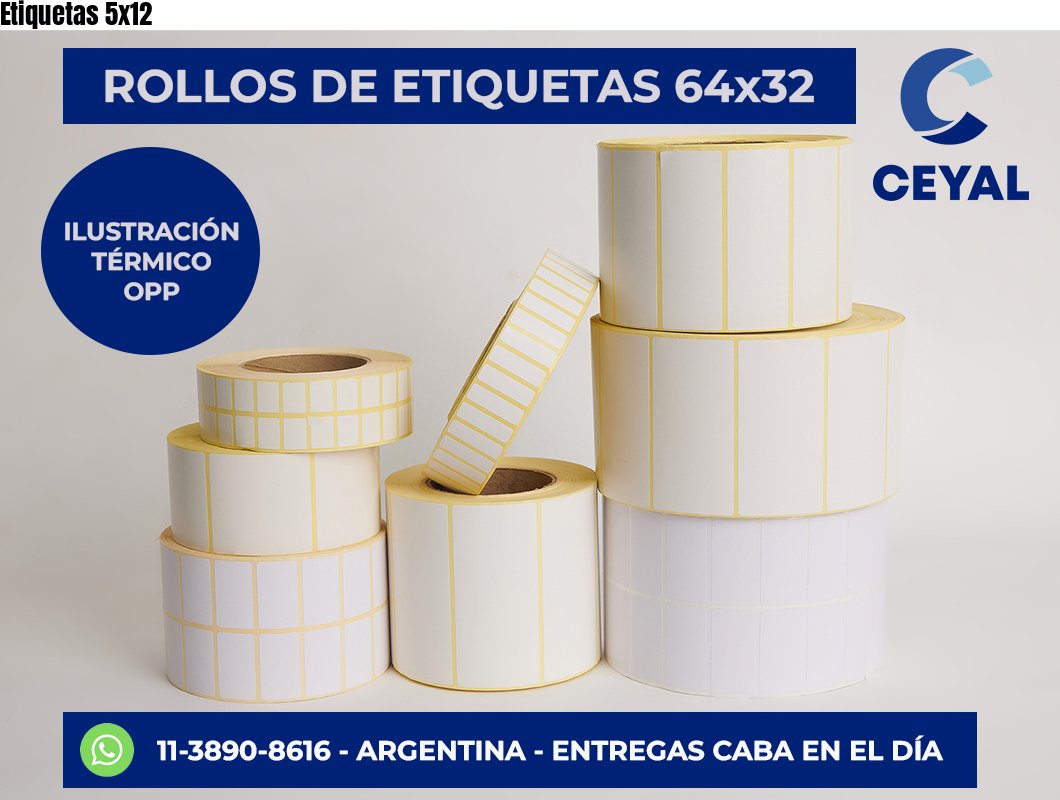 Etiquetas 5×12
