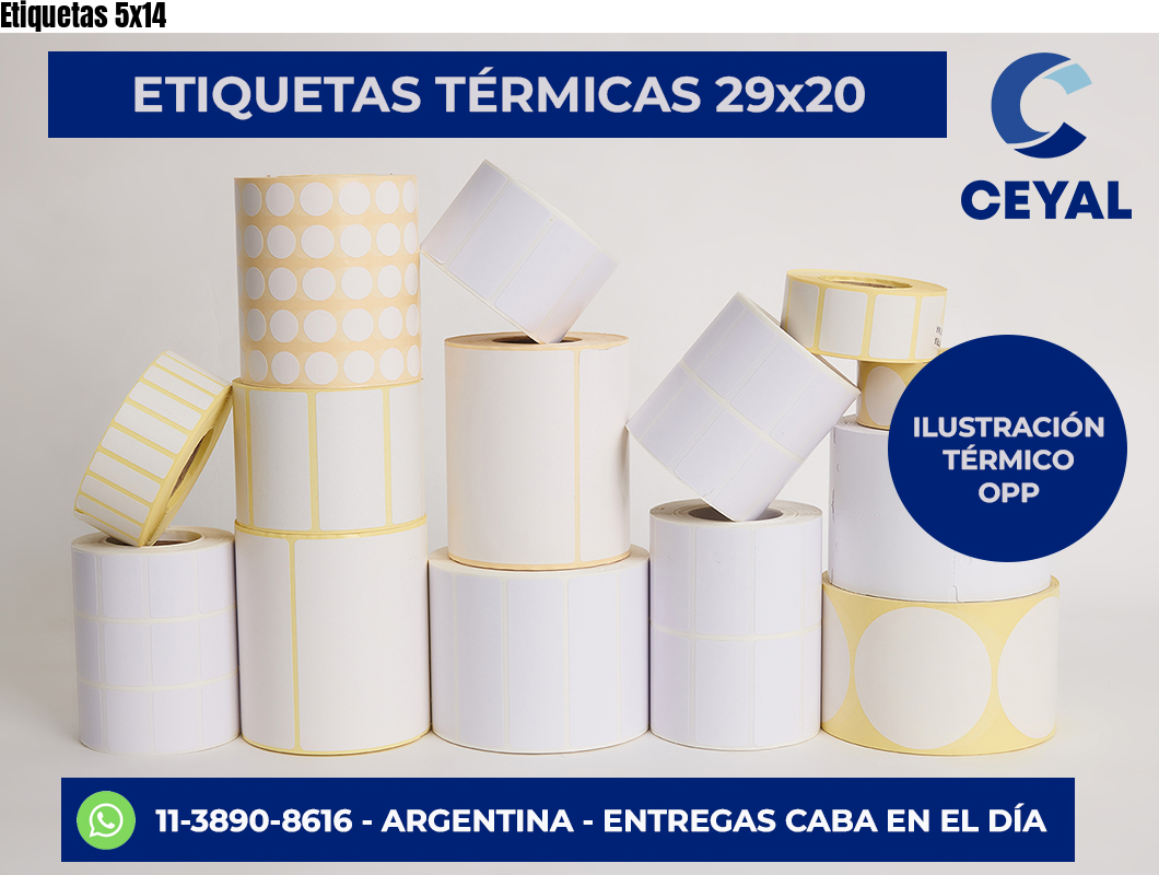 Etiquetas 5×14