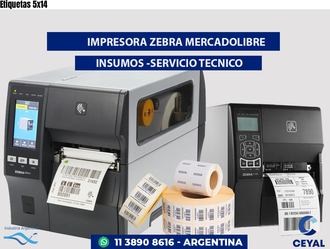 Etiquetas 5x14