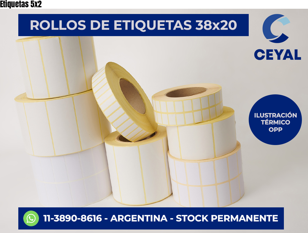 Etiquetas 5×2