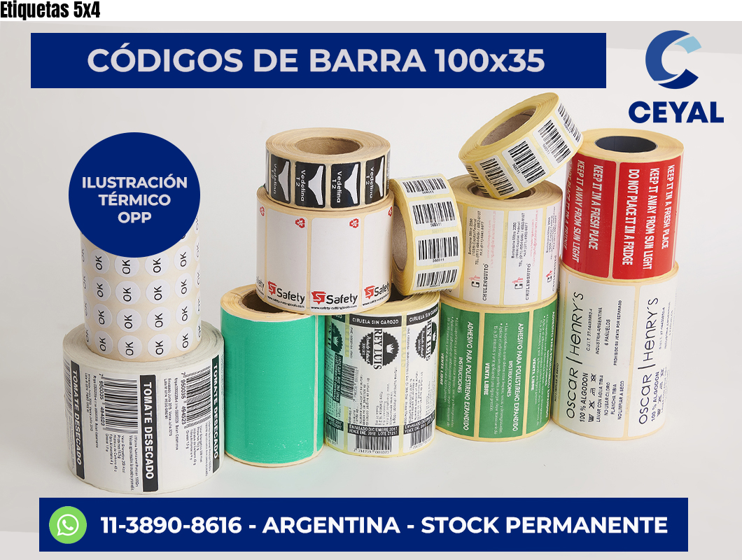 Etiquetas 5×4