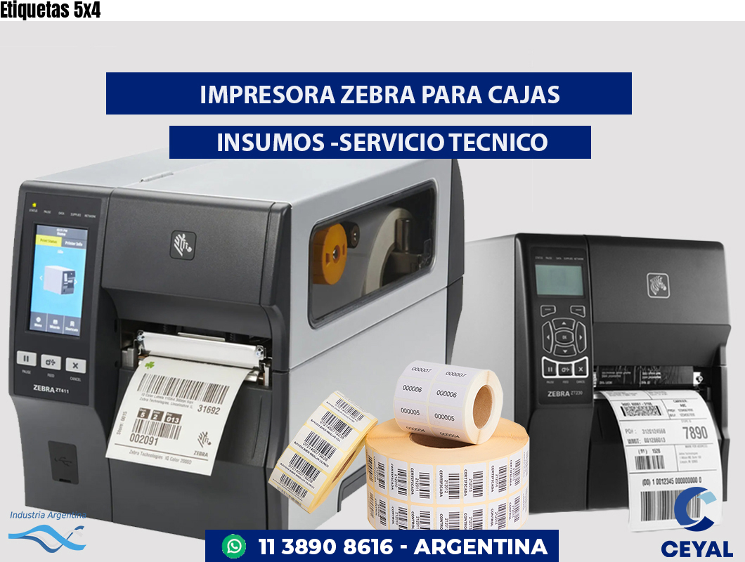 Etiquetas 5x4