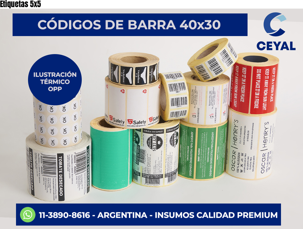 Etiquetas 5×5