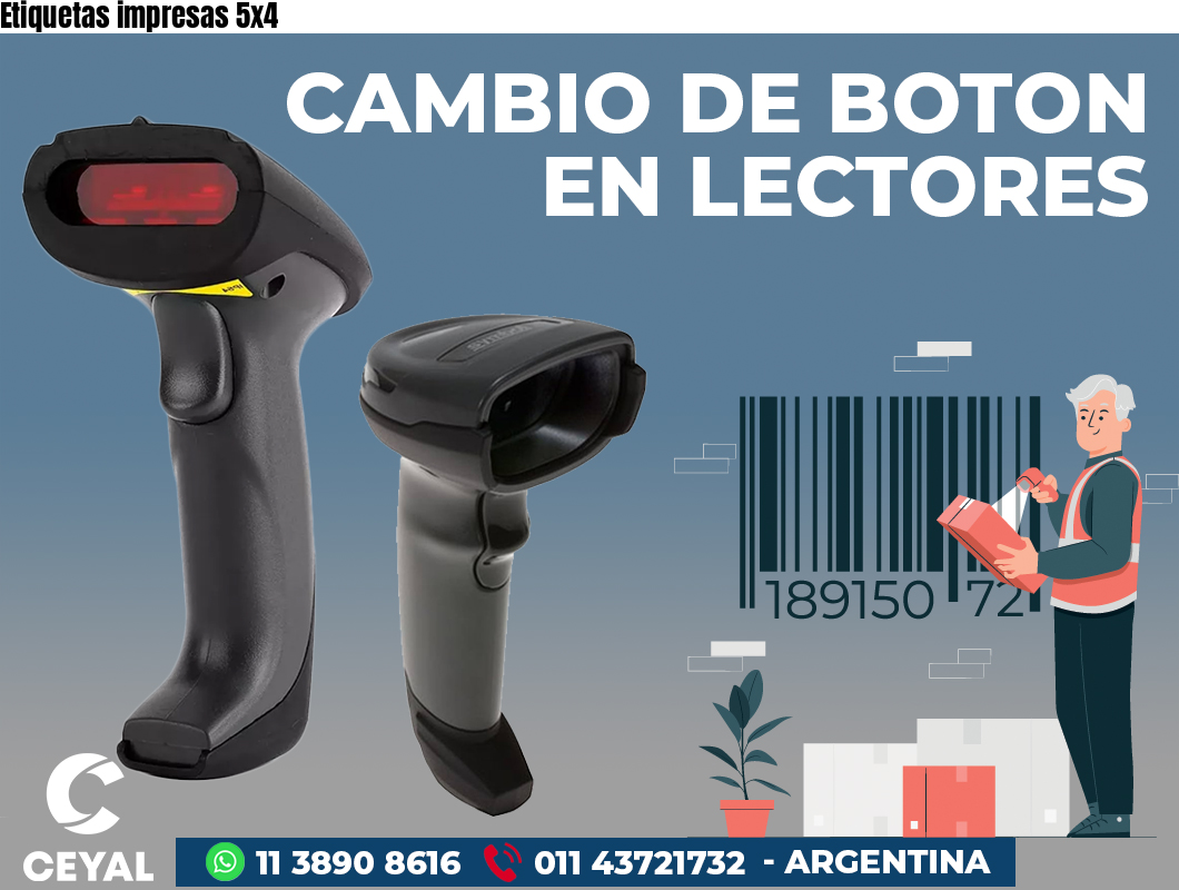 Etiquetas impresas 5x4