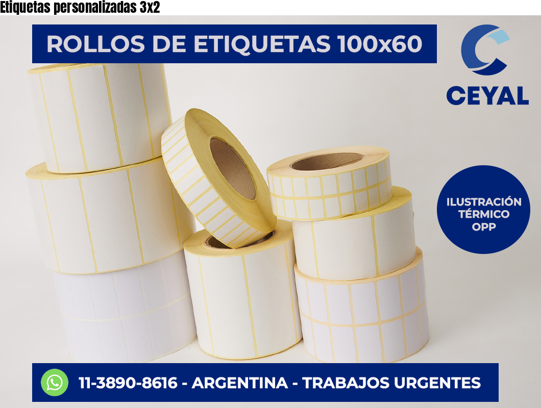 Etiquetas personalizadas 3×2
