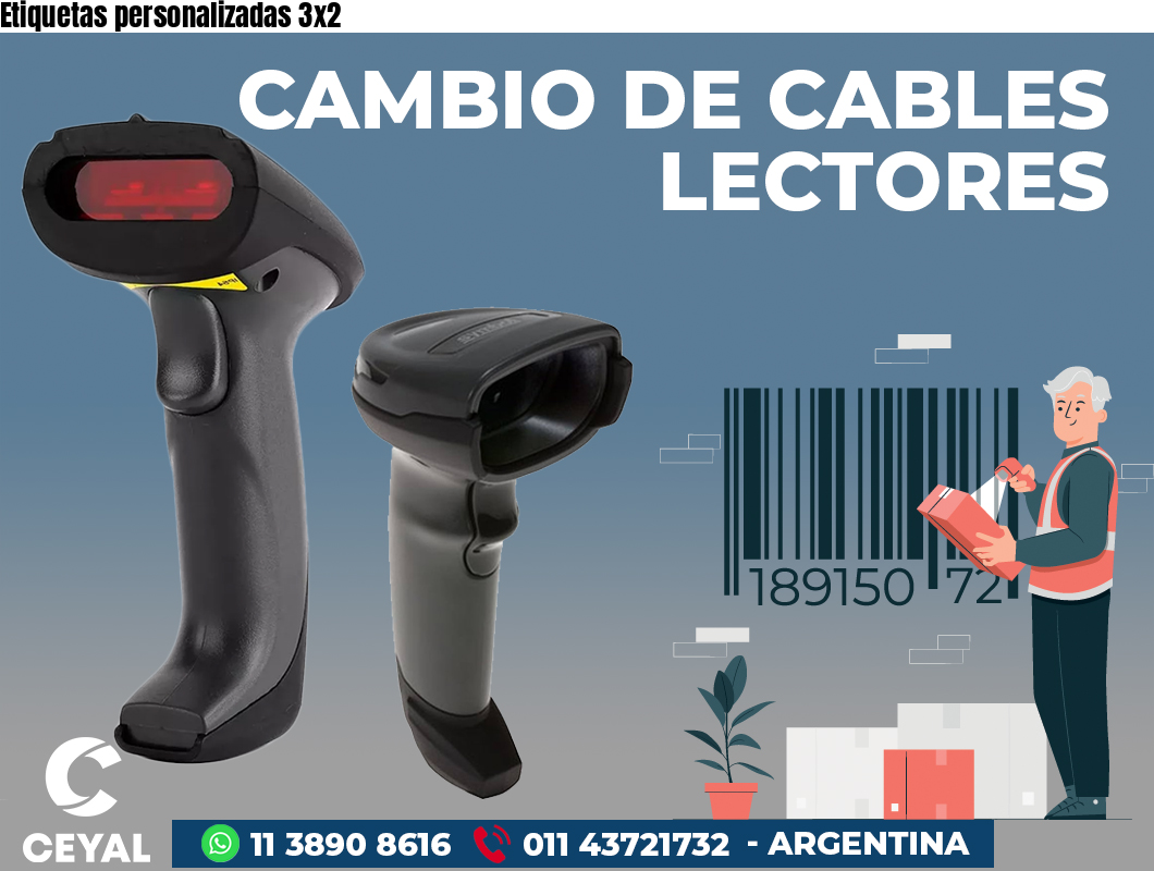 Etiquetas personalizadas 3x2