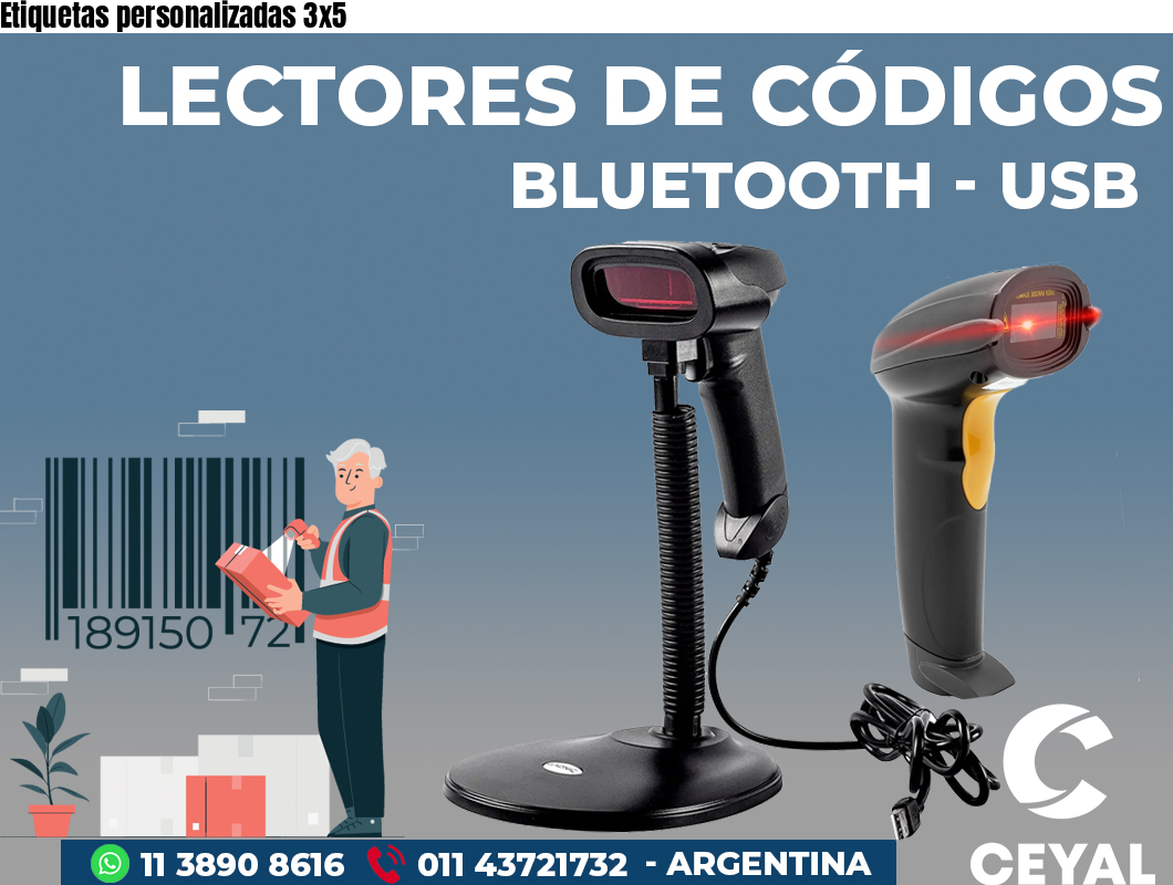 Etiquetas personalizadas 3x5