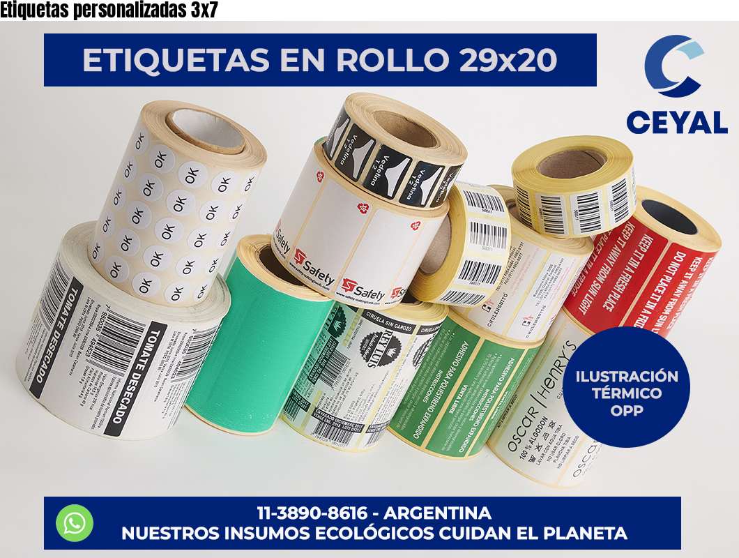 Etiquetas personalizadas 3×7