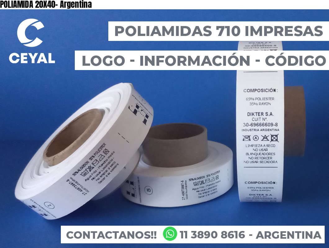 POLIAMIDA 20X40- Argentina