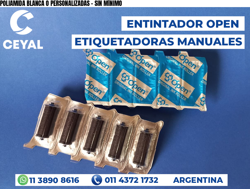 POLIAMIDA BLANCA O PERSONALIZADAS - SIN MÍNIMO