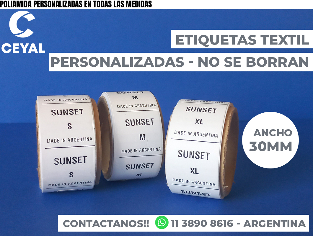 POLIAMIDA PERSONALIZADAS EN TODAS LAS MEDIDAS