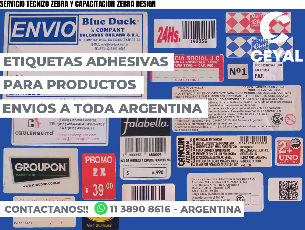 SERVICIO TÉCNIZO ZEBRA Y CAPACITACIÓN ZEBRA DESIGN