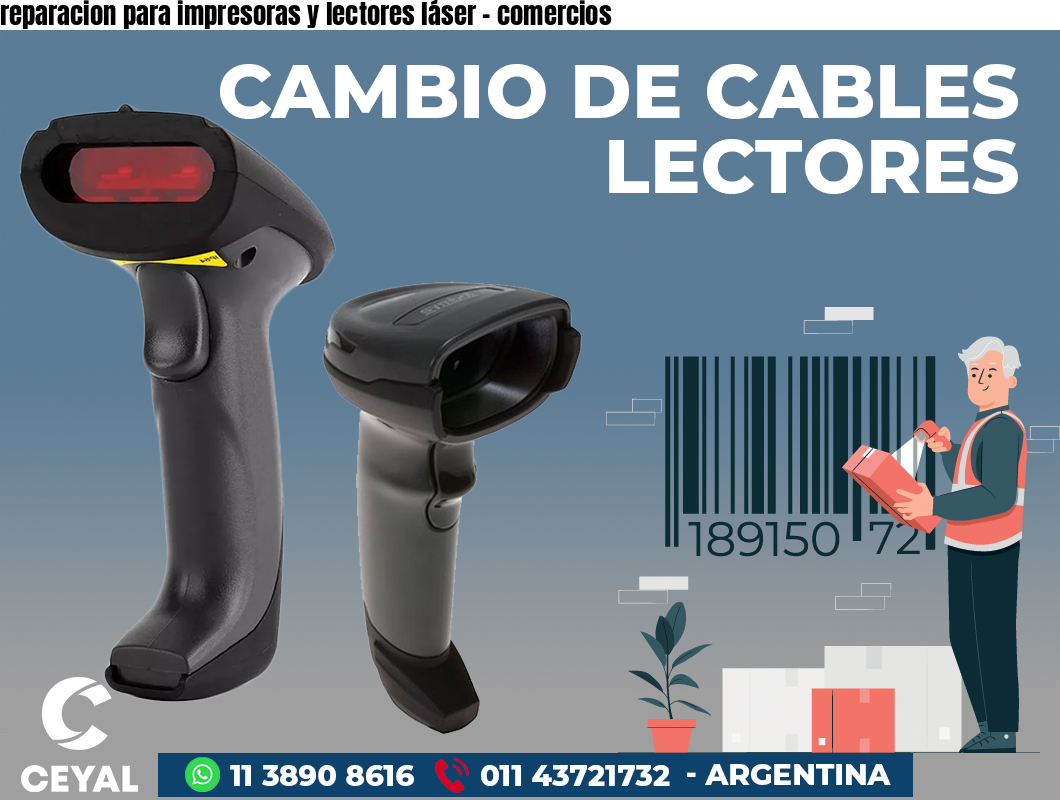 reparacion para impresoras y lectores láser - comercios