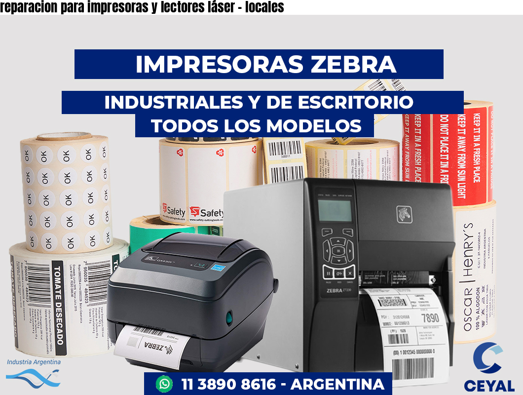 reparacion para impresoras y lectores láser - locales