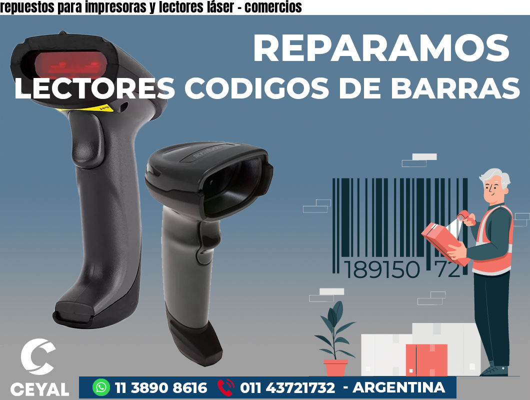 repuestos para impresoras y lectores láser - comercios