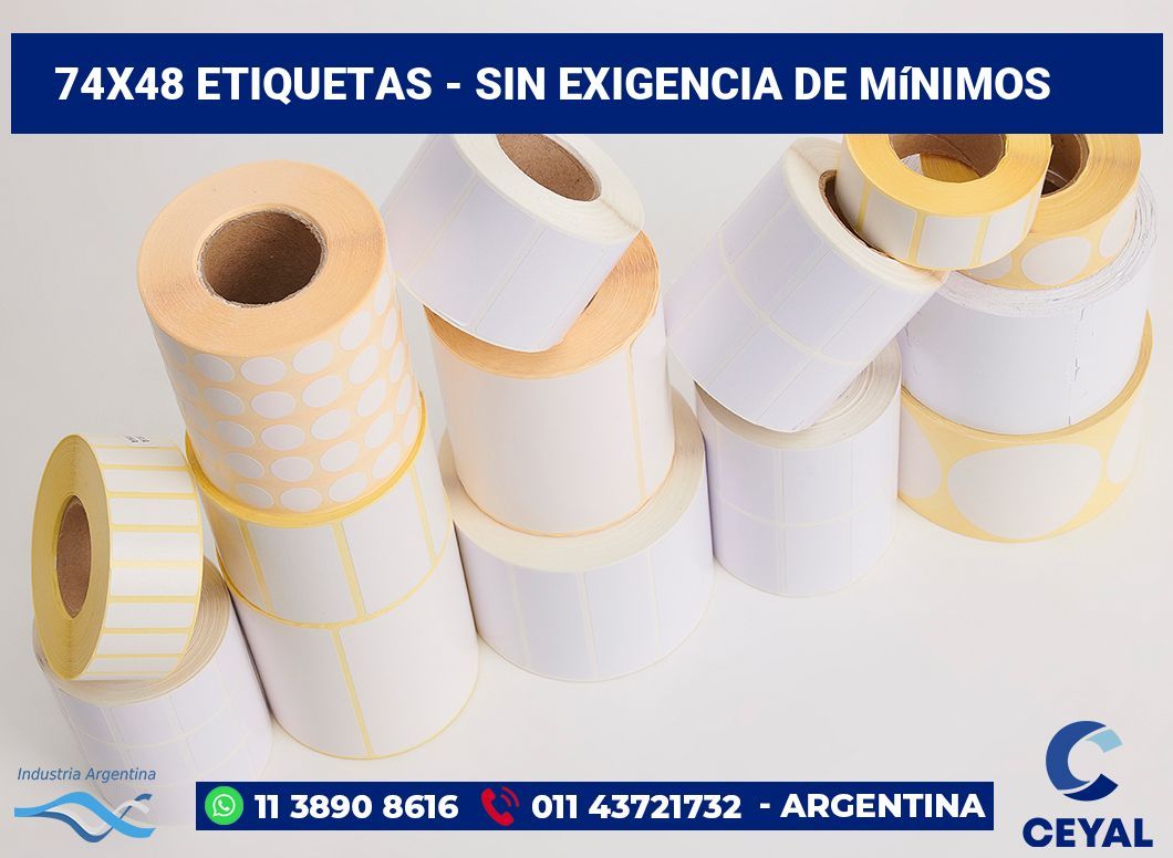 74x48 Etiquetas