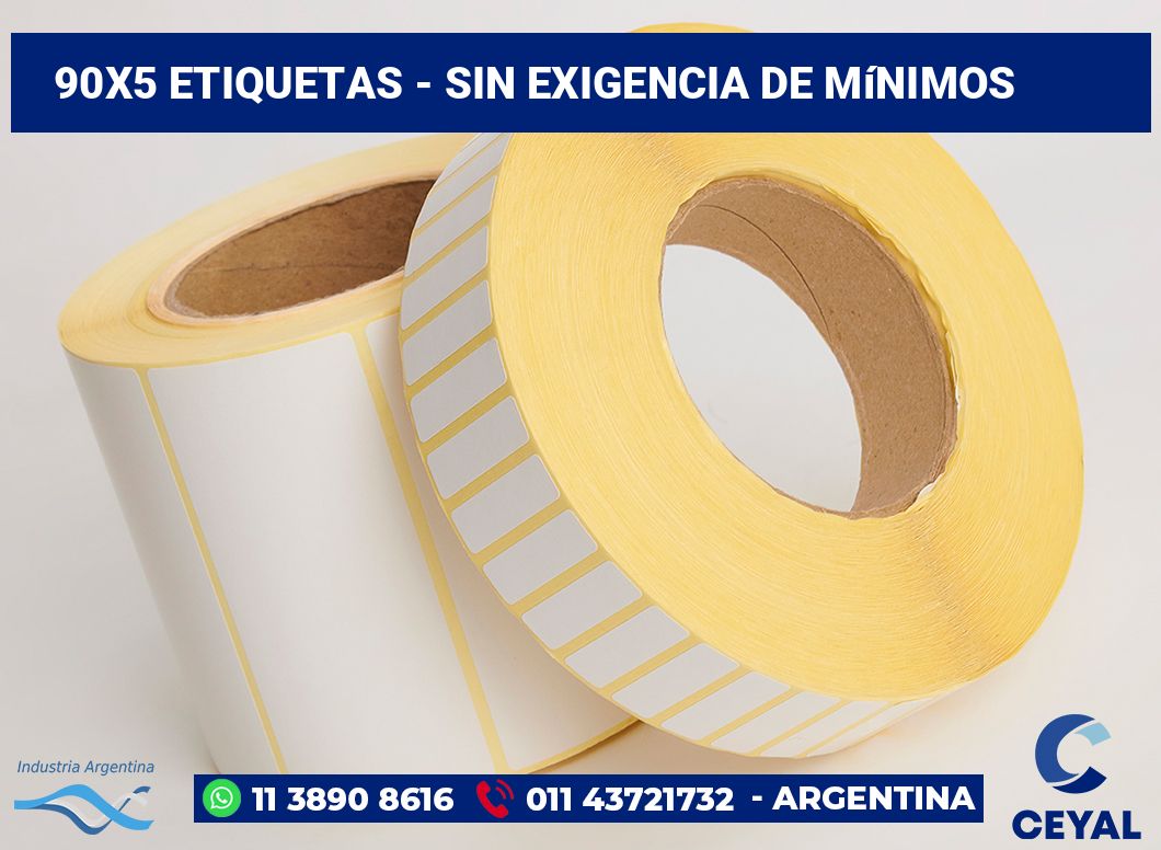 90x5 Etiquetas