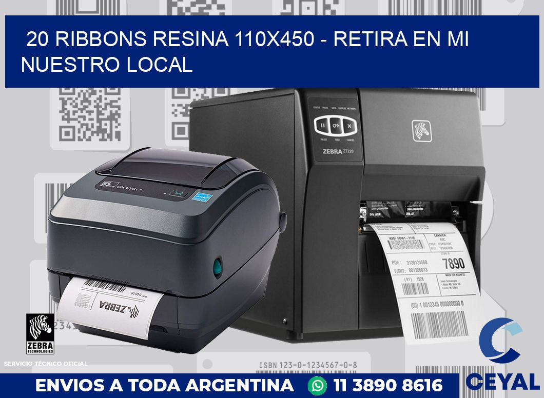 20 Ribbons resina 110x450 - retira en mi nuestro local